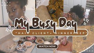 "Day in the Life of a Hairstylist & Mom of 3 in the Uk| Hair & Food"