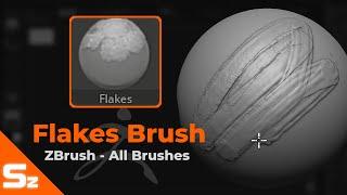 Flakes Brush: ZBrush All Brushes