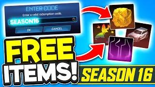 ALL SEASON 16 2024 Redeem Codes! In Rocket League