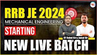 RRB JE 2024 Mechanical Engineering New Live Batch | RRB JE Mechanical Classes 2024 By Make It Easy