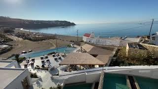 #Mykonos: Aegon Mykonos, Autograph Collection -  Horizon Terrace Suite - sunrise view from terrace.