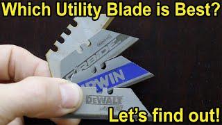 Which Utility Knife Blade Is Best? Let's find out! DeWalt, Irwin, Stanley, Husky, Kobalt, Lenox