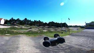 ARRMA RC Bashing at the BMX track - Notorious 6S BLX long Jumps + fails