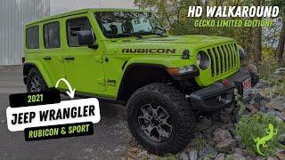 GO GECKO! 2021 Wrangler Rubicon and Wrangler Sport in Limited Edition Gecko Green