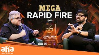 #MegastarChiranjeevi Birthday Special  | Rapid fire with Chiranjeevi | #Exclusive | #RajeevMasand