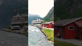 perfect living #village #norway #geiranger #travel #viral #trendingshorts #nature @arloveda.channel