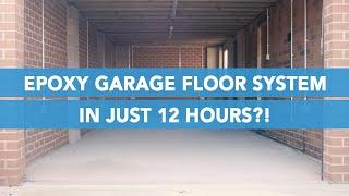 INSTALLING AN EPOXY GARAGE FLOOR SYSTEM IN JUST 12 HOURS! | Resincoat Fast Cure Garage Floor Paint