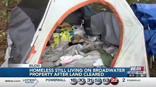 Homeless still living on Broadwater property after land cleared, neighbors seeking solutions