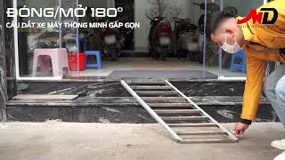 Cầu dắt xe máy gấp gọn thông minh đóng mở 180 độ tiện dụng MDTECH