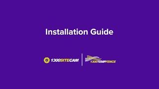 1300SiteCam Installation Guide