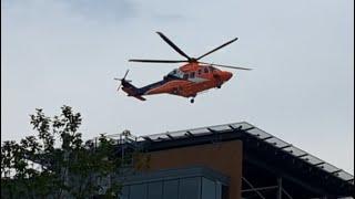 Air Ambulance Ornge Helicopter, Sunnybrook Hospital, Toronto, 2023