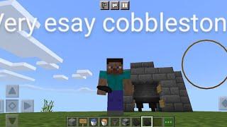 how to make very esay cobblestone. smlter