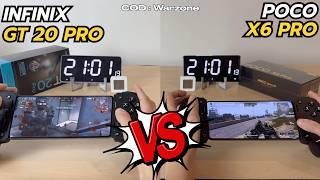 Infinix GT 20 pro vs Poco X6 Pro Gaming Test Zenless Zone Zero, PUBG, Genshin, Warzone, Wuwa