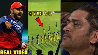 Why Ms Dhoni walks off the field without shaking hands? Was Dhoni angry with Virat Kohli's? #msdhoni