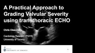 A practical approach to grading valvular severity using transthoracic echo.