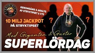 10 miljoner jackpot på Stryktipset | Superlördag LIVE