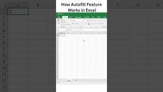 How Autofill Feature works in Microsoft Excel Tutorial