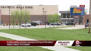 Kansas City, Kansas police looking for adult suspect after middle school student threatened