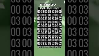 Test Your Observation Skills With This FAST Number Game! #shorts