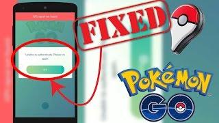 HOW TO FIX UNABLE TO AUTHENTICATE POKEMON GO. (100% WORKING )