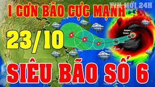 Tin bão Mới Nhất | Dự báo thời tiết hôm nay ngày mai 23/10 | dự báo thời tiết 3 ngày tới#thoitiet