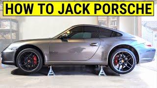 How To Properly Jack Up a Porsche 911 (COMPLETE 996 997 991 DIY GUIDE)