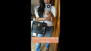 Vintage Hermes Kelly 32 Unboxing | 40 Years Old Beauty! Best app to buy if you are in China