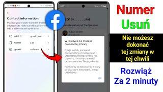 Jak usunąć Gmaila i numer z Facebooka (nowa metoda 2024)। Usuń Gmaila i numer