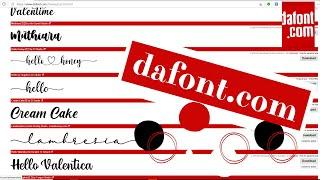 DAFONT TUTORIAL | HOW TO DOWNLOAD FONTS EASILY