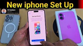 How to set up new iphone | iphone 16 setup step by step | iphone setup