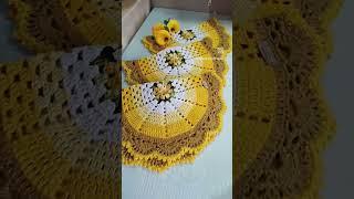 lindo tapetes #crochet #crochedaluh #crochefacil