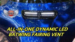 All-In-One Dynamic LED Batwing Fairing Vent Insert From Custom Dynamics