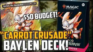 "Carrot Crusade" Commander Deck! $50 Budget Baylen the Haymaker! Tokens! - Magic: The Gathering