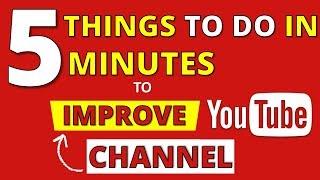 Improve YOUR YouTube Channel  YOUTUBE TIPS FOR SUCCESS