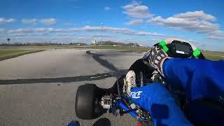 KZ Onboard- New Castle Motorsports Park- Layout #2 "FAST TRACK"