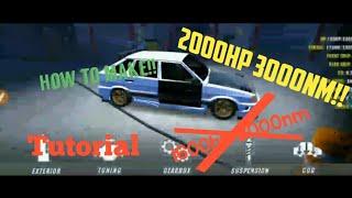 How to make 2000hp 3000nm Old Version Car parking multiplayer