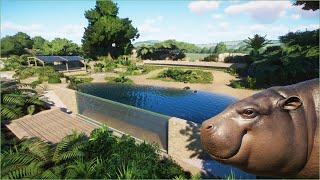 Modern pygmy hippo habitat | Quaco Zoo | Planet Zoo | speedbuild