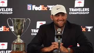 Scottie Scheffler Winner Press Conference 2024 Travelers Championship © PGA Tour