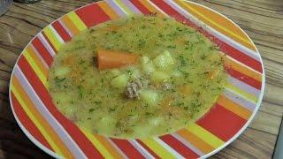 Kartoffelsuppe mit Hackfleisch