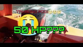 Rescue Boat Launching - How we fix 3 CYL 50HP TOHATSU OUTBOARD ENGINE Lack of Power Problem