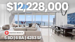 Inside Aston Martin Miami’s BEST FLOORPLAN?! 1 of only 3 DUPLEXES w/ 2x Height Ceilings — SKY VILLA!