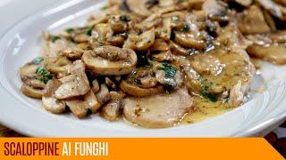 Scaloppine ai funghi, ricetta facile e veloce - Le video ricette di Lara