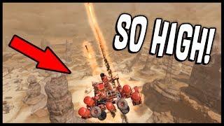 Crossout - FLYING ROCKET TO SPACE & MISSILES FROM THE SKY! AIR SUPPORT! My New Favorite Build!