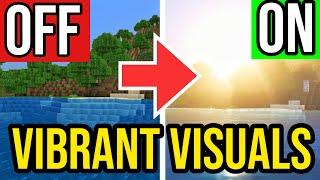 How To Turn On Vibrant Visuals In Minecraft Bedrock PS4/5, Xbox, MCPE & PC!