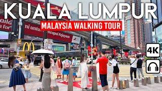 KUALA LUMPUR, Malaysia  4K Walking Tour | Twin Towers & Bukit Bintang City Center