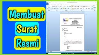 Tutorial Microsoft word untuk pemula [part 1] //membuat surat resmi