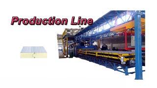 Automatic PU Sandwich Panel Product Line For Cold Room And  Refrigerated Insulated Box