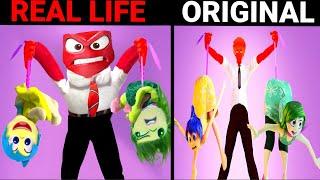 ANGER ATTACKED JOY and disgust! INSIDE OUT2 - Real Life VS Original! Animations in Real Life