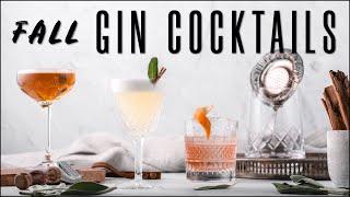 3 Gin Cocktails - How to make easy autumn cocktails