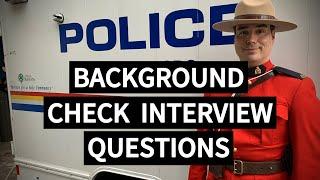 Police Officer Reference Interview Questions